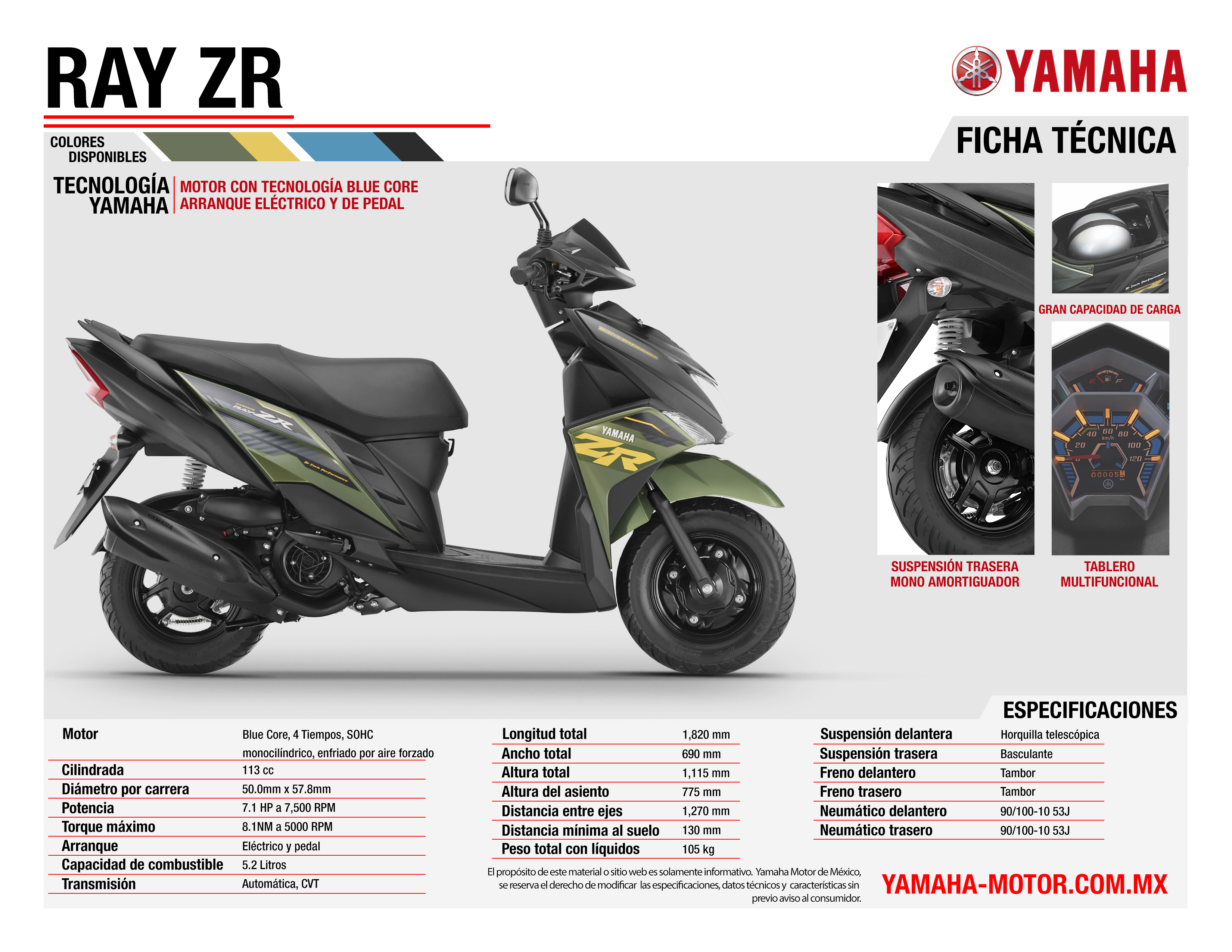 Ray ZR | Yamaha Motor México