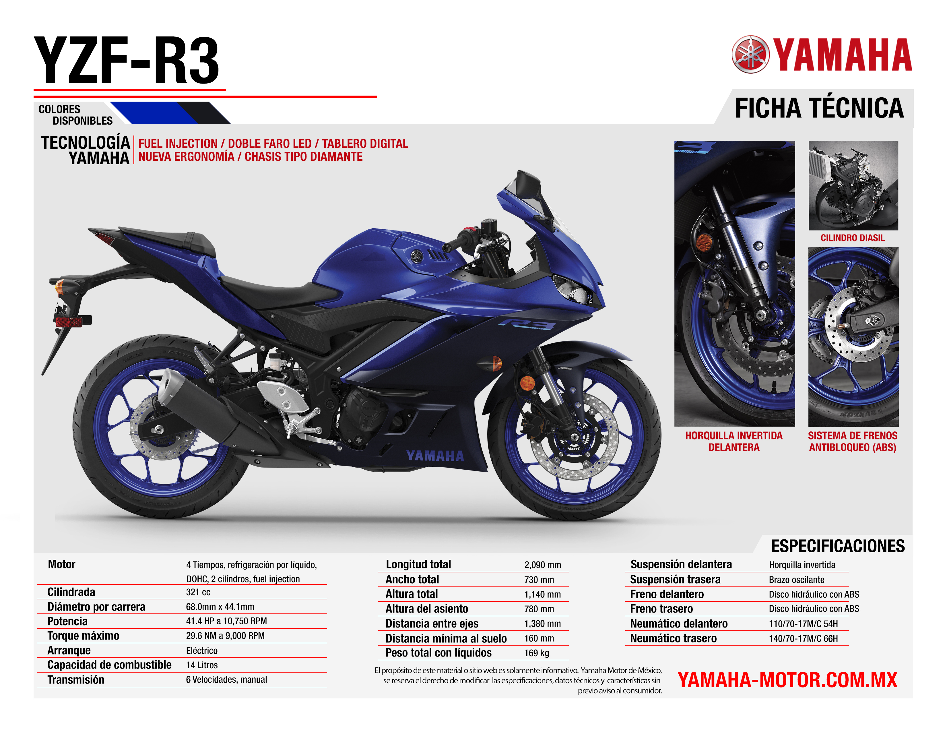 retorta Están familiarizados Elucidación YZF R3 2023 | Yamaha Motor México